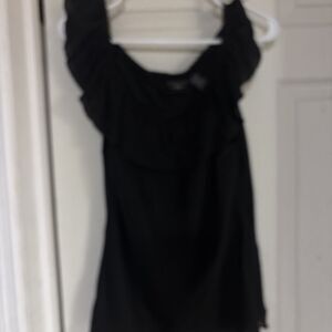 Tailor B Moss  Beaded Sleeveless Shirt Medium Flowy Or Off Shoulder Tank